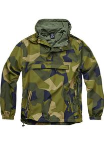 Brandit Summer Windbreaker, textieljas , kleur: Swedisch Camo , maat: L