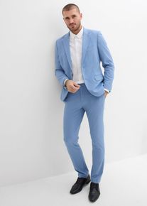 Superstretchig kostym (2 delar) Slim Fit - bl&aring; - storlek 52 - bonprix