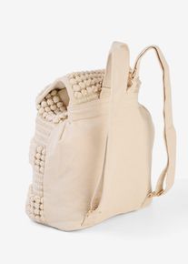 Ryggs&auml;ck med struktur - beige - storlek 32x36 cm - bonprix