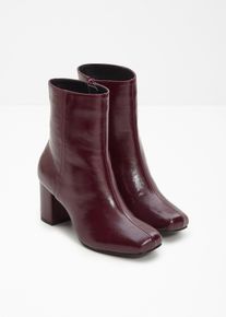 bonprix Stiefeletten mit Blockabsatz, rot, Gr.42, Modische Stiefelette mit Blockabsatz
