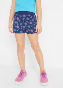 Jerseyshorts i ren ekologisk bomull f&ouml;r barn (2-pack) - bl&aring; - storlek 128/134 - bonprix