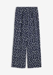 Jerseybyxa med struktur - bl&aring; - storlek 170 - bonprix