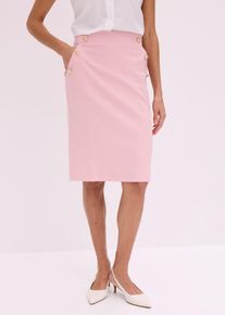 Kjol i businesstil - rosa - storlek 48 - bonprix