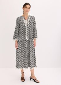 Tunikakl&auml;nning i f&ouml;ljsam viskos - svart - storlek 46 - bonprix