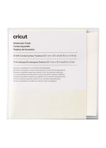 CRICUT - greeting card - S40 - baronial - 127 x 127 mm - open end - white ivory 12