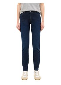 Slim-fit-Jeans Mustang "Damen Style Crosby Relaxed Slim", Damen, Gr. 38, L&auml;nge 32, blau (841 dunkelblau), Denim/Jeans, 85% Baumwolle, 13% Polyester, 2% Elasthan, unifarben, slim fit, Jeans Slim-fit-Jeans