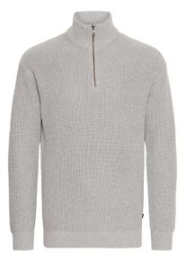 !Solid Troyer SOLID "Troyer SDGoma", Herren, Gr. XL, grau (griffin melange), Obermaterial: 70% Baumwolle CO recyc.. 30% Polyester Pol. recyc.., Pullover Troyer