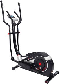 Crosstrainer-Ergometer Christopeit Sport "AX 8000" Gr. 1, rot (schwarz, rot, silberfarben), Crosstrainer, ohne Unterlegmatte, Crosstrainer-Ergometer, 150 kg max. Benutzergewicht, 24 Widerstandsstufen, B:60cm H:163cm L:120cm