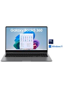 Samsung Convertible Notebook "Galaxy Book5 360 15,6'' (NP750Q) Ultra7 16 GB + 512 GB", grau, 16 GB RAM 512 GB SSD, Core Ultra 7, Windows11Home, Notebooks, Convertible Notebook