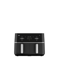 Braun Hei&szlig;luftfritteuse "TwinCook TD 5030 I BK", schwarz, B:44cm H:32cm T:39cm, Fritteusen, 2.400 Watt, 2 x 5,0 Liter, Sync & Match Funktion, Hei&szlig;luftfritteuse