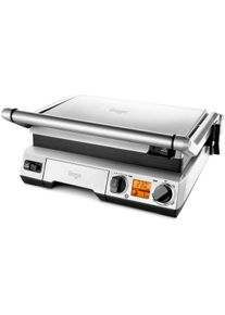 Kontaktgrill Sage "SGR820", silber (silberfarben), B:17cm H:38cm T:39cm, Kontaktgrill_Standgrill_Tischgrill_Teppanyakigrill, Kontaktgrill, The Smart Grill