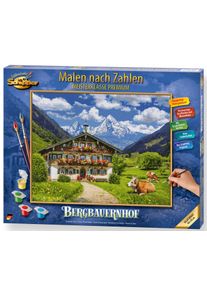 Malen nach Zahlen Schipper "Meisterklasse Premium - Bergbauernhof", bunt, Malvorlagen, KinderB:40cm H:50cm, Malen nach Zahlen, Made in Germany, B:40cm H:50cm