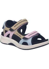Sandale Josef Seibel "Estelle 02, lilac-multi", Damen, Gr. 45, lila (lila, multi), Obermaterial: 100% Rindsleder Leather cow., Schuhe Sandale