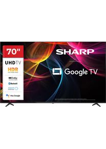 Sharp LED-Fernseher "4T-C70HLx", Energieeffizienz: E, schwarz, 70 &Prime;, Fernseher, LED-Fernseher