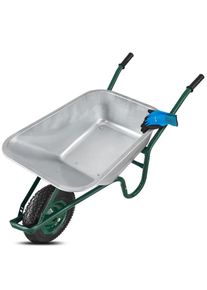 Juskys Kerti talicska felf&uacute;jhat&oacute; ker&eacute;kkel 100 L ez&uuml;st sz&iacute;nű