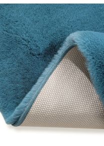 benuta Nest Faux Fur Rug Dave Petrol &oslash; 180 cm rund - Stylish Faux Fur Rugs