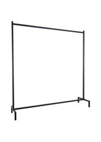 Xora Garderobenst&auml;nder, Schwarz, Metall, 150.5x158.5x38 cm, standfeste F&uuml;&szlig;e, Garderobe, Garderobenst&auml;nder