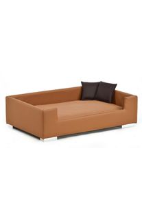 Mid.you , Braun , Kunststoff , Uni , F&uuml;llung: Fleece , rechteckig , 57x25x91 cm , pflegeleicht , Tierbedarf, Hundebetten, Hundesofas