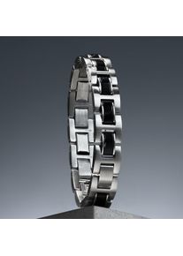 Bracelet Holzkern pour homme et femme Forte (Marbre/Argent) en bois naturel, taille ajustable