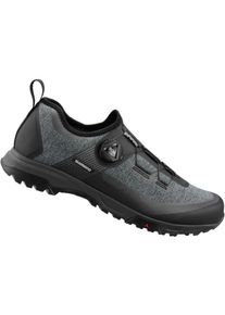 Fahrradschuh Shimano "Fahrradschuhe ET701, schwarz", Herren, Gr. 42, schwarz, Obermaterial: 100% Synthetik synthetic., Schuhe Fahrradschuh
