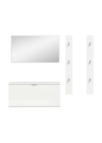 Garderobe Projekt X 4-tlg. Wei&szlig;