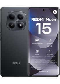 Xiaomi Smartphone "Redmi Note 15 6+128", Energieeffizienz: B, schwarz, 128 GB, Mobiltelefone, Smartphone