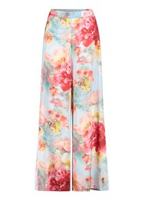 Marlene-Hose Vera Mont "Marlene-Hose mit Blumenprint", Damen, Gr. 44, EURO, rosa (blau, ros&eacute;), Obermaterial: 100% Polyester PES., Hosen Marlene-Hose
