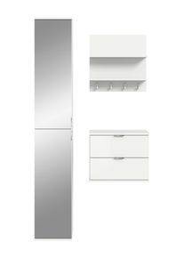 Garderobe Projekt X 3-tlg. Wei&szlig;