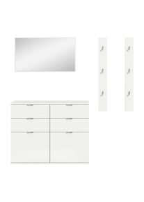Garderobe Projekt X 4-tlg. Wei&szlig;