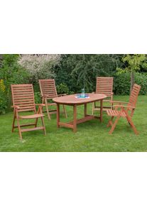 Gartengarnitur 5-tlg. La Plata Echtholz