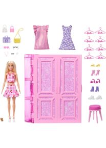 Spielwelt Barbie "Traumkleiderschrank mit Modepuppe", bunt, Spielfigurenwelten, Kinder, Kunststoff, Spielwelt