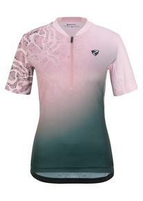Radtrikot Ziener "NELENIA-Z", Damen, Gr. 42, schwarz jungle, Obermaterial: 100% Polyester. Obermaterial 2: 90% Polyester, 10% Elasthan, Trikots Radtrikot, Topseller