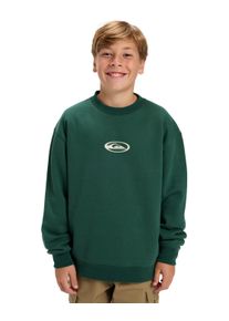 Fleecepullover Quiksilver "Salt Water Graphic", Kinder, Gr. 12, gr&uuml;n, Obermaterial: 55% Walkfrottier, 45% Microfaser;, Sweatshirts Fleecepullover
