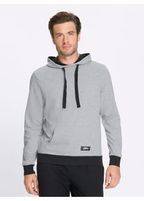 Heren Sweatshirt in lichtgrijs gem&ecirc;leerd ,maat 44/46, Witt, 93% Katoen, 7% Polyester