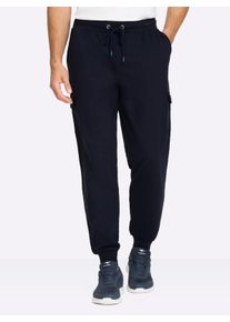 Heren Vrijetijdsbroek met cargozakken in marine ,maat 48/50, Witt, 60% Katoen, 40% Polyester