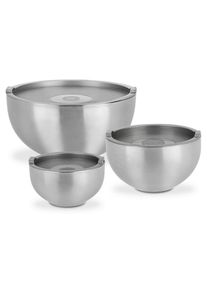 GSW Thermosch&uuml;ssel, Edelstahlfarben, Metall, 1,3 l, ISO 9001, doppelwandig, schlag- und bruchfest, lebensmittelecht, abnehmbarer Deckel, h&auml;lt warm, h&auml;lt kalt, bruchsicher, rostfrei, transportabel, leicht zu reinigen, Geschirr, Schalen & Sch&uuml;sseln, Sch&uuml;sseln