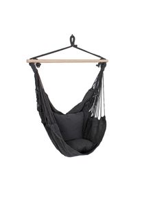 Gardenson H&auml;ngesessel, Anthrazit, Textil, F&uuml;llung: Baumwollf&uuml;llung,Baumwollf&uuml;llung, 90x120x60 cm, Gartenm&ouml;bel, Gartenschaukeln, H&auml;ngesessel