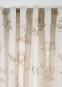 Rideau panneau avec paysage hivernal aussi en XXL (1 pce) - blanc - taille 245x140 cm - bonprix