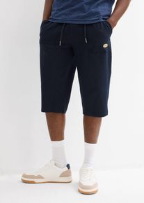 Bermuda sweat long &agrave; taille &eacute;lastiqu&eacute;e aspect denim - bleu - taille 54/56 (XXL) avec coton - bonprix
