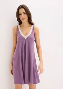Chemise de nuit douce - violet - taille 38/40 (S) - viscose - bonprix