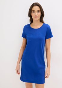 Lot de 2 chemises de nuit courtes 100% coton - bleu - taille 50/52 (XL) - 100% coton - bonprix