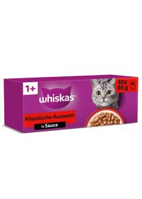 whiskas Multipack 1+ Klassische Auswahl in Sauce 40x85g