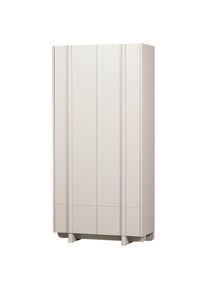 Livetastic , Grauwei&szlig; , Holz , Kiefer,Kiefer , massiv,massiv , 5 F&auml;cher , 1 Schublade(n) Schubladen , 101x210x46 cm , griffloses &Ouml;ffnen, Typenauswahl , Garderobe, Garderobenschr&auml;nke