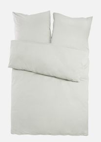 Parure de lit en percale - gris - taille 135x200 cm - 100% coton - bonprix