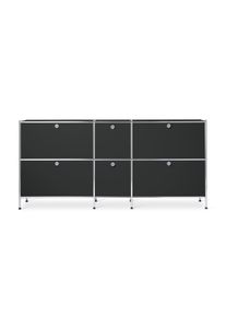 Tchibo - Metalowa szafka typu sideboard &raquo;Cn3&laquo; duża - kolor: czarny