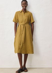 bonprix Blusenkleid aus reinem Leinen, gr&uuml;n, Gr.50, ein perfektes Blusenkleid f&uuml;r den Fr&uuml;hling, aus hochwertigerem Leinen und Bindeg&uuml;rtel, aus Leinen