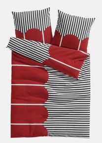 Parure de lit en coton m&eacute;lang&eacute; - blanc - taille 135x200 cm avec coton - bonprix