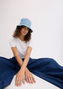 Chapeau en denim de coton - bleu - taille Onesize avec coton - bonprix