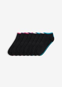 Socquettes coton (8 paires) - noir - taille 35-38 avec coton - bonprix