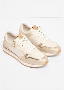 Sneakers Tamaris avec d&eacute;tails python - beige - taille 39 - bonprix